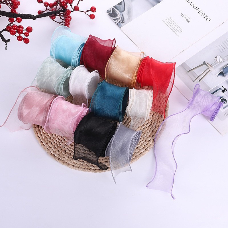 Combo 5 cuộn ruy băng voan đuôi cá