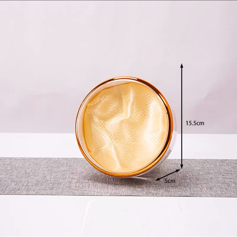 Hộp tròn viền vàng đựng yến sào 50-100 g