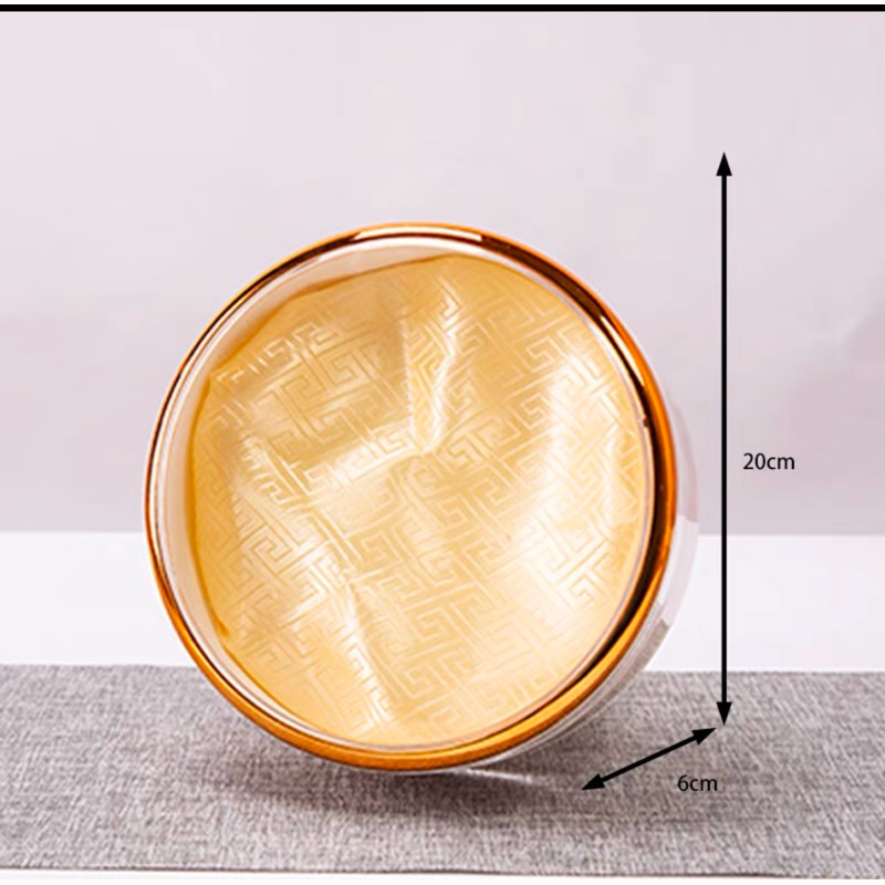 Hộp tròn viền vàng đựng yến sào 50-100 g