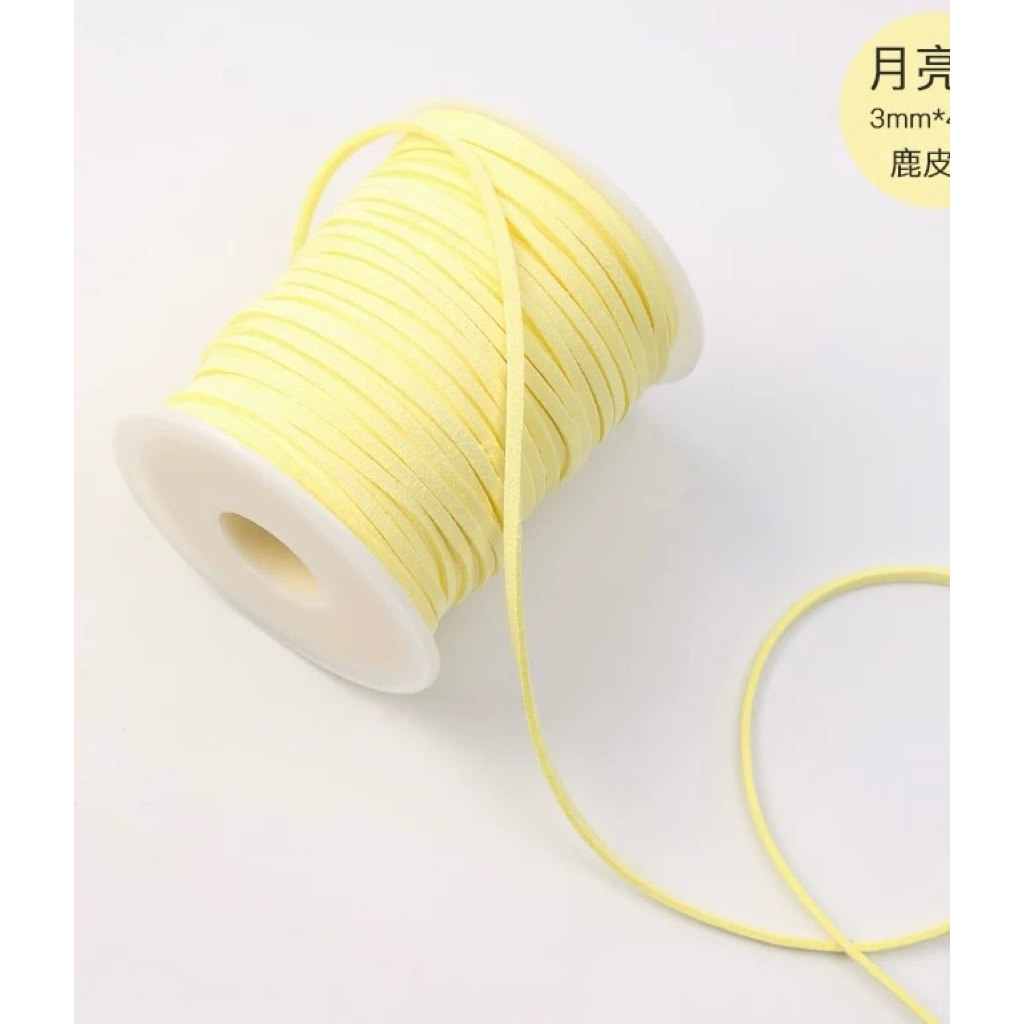 Dây da lộn 3 mm làm ruy băng - nguyên cuộn